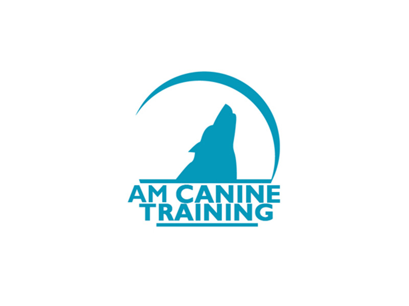 AM Canine Training brand identity logo design by Rodezno Studios.